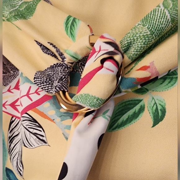 WET Swimwear Alexis Reversible Yellow Floral Belted One Piece Size XS - Picture 8 of 14